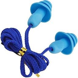 Individually Wrapped Non Toxic Soft Silicone Corded Ear Plugs， Reusable Hearing Protection Rubber Earplugs for Sleeping, Concerts, Music, Shooting, One Size-picture-4