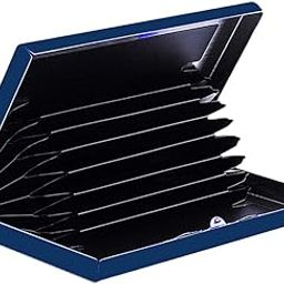 Stealodeal Blue RFID Protector Metal Debit/Credit/ATM 8 Slots Men & Women Card Holder Wallet-image-53