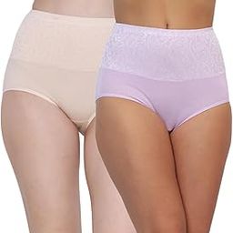 Women's Cotton Spandex High Waist Panty/Tummy Control Panty (Pack of 2)-image-6