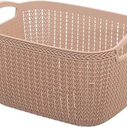 Kuber Industries Unbreakable Plastic Multipurpose Large Size Flexible Rectangular Storage Baskets/Fruit Vegetable Kitchen Organizer With Handles (Assorted, Ctktc30616)-image-28