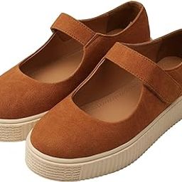 Women Mary Jane Chunky Platform Shoes | Slip-On Flats | Stylish & Comfortable for Work, Travel & Casual Wear-image-20