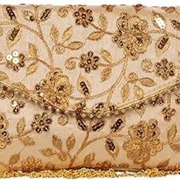 Golden Women's Party Marriage Bag Handbag Bridal Clutch-image-121