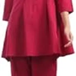 jisora Women's Pink Solid Cotton Co-ord Set-picture-32