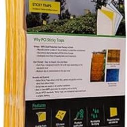PCI -Yellow Sticky Traps (25cmX33cm) for Insect in Garden & Farm,Glue Trap/Fly Trap/Insect Catcher/Sticky Pads for Insects- White Flies,Thrips,Small Insects on Plant (20 Traps)-image-23