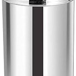 Stainless Steel Swing Dust Bin with Lid| Garbage Bin, Trash Can for Home, Kitchen, Washroom, Bathroom and Offices (8 X 12 in. -10 Liter)-10