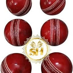 SNEHA HANDICRAFT Geniune Quality Red Cricket Leather Balls, Red Test Match Quality (Set of 6)-image-39