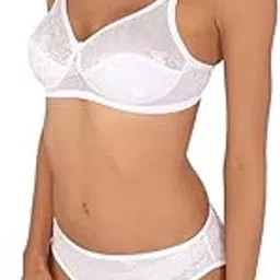 bralux Women's Madhu Lace Full Cup B Bra, Black-picture-21