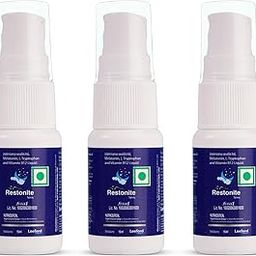 Restonite Spray for Better Sleep & Insomnia | Melatonin L-Tryptophan Valerian B12 | Wake Energized | Fast-Acting Solution for Adults | Quality Sleep Support -(Pack of 3)-10
