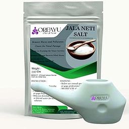 OREAYU™ Durable Unbreakable Plastic Jal Neti Pot/lota for Sinus Congestion With 200gm Neti Salt (Pack of 1)-5