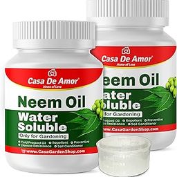 Casa De Amor Neem Oil - Water Soluble Organic for Easy Spray on Garden and indoor outdoor plants- 2 Pack of 100 ML (total 200 ML)-image-88