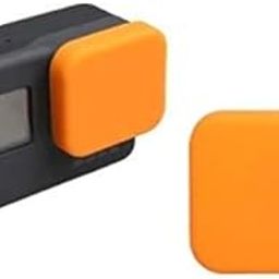 Action Pro Silicone Protective Lens Cap Cover Compatible with GoPro-5/6/7 Black Action Camera Protector (Orange)-5