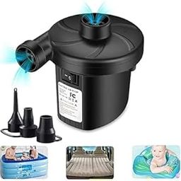 DHARMINSON Instant AC Electric Vacuum Air Pump for Quickly Inflates/Deflates Sofa, Bed, Swimming Pool Tubes, Toys,Air Bags, Mattresses, Inflatable Stuffs (Black)-image-23
