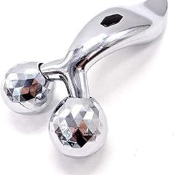 Balisayo 3D Massager Manual Roller (Silver) 360 Rotate Face Full Body Shape for Skin Lifting Wrinkle Remover Facial Massage, 15.5 x 9.5 x 5.3CM-image-28