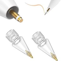 2pcs Tip Pencil Metal Replacement Nib Tips Compatible Apple Pencil Grip 2nd Generation 1st Generation Compatible with iPad Pencil Apple Pencil 2 Gen iPad Pro Pencil Abrasion-Resistant Style B-2