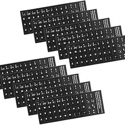 MERISHOPP 10X Spanish White Letters Keyboard Stickers Laptop Computer Protector Cover|Computers/Tablets & Networking | Laptop & Desktop Accessories | Keyboard Protectors-10