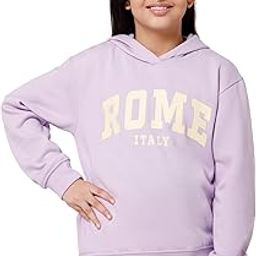 Alan Jones Clothing Girls Cotton Blend Hooded Neck Hoodies-image-94