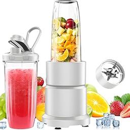 【New Model Suitable for Women】happilaff Fruit Juice Mixer Blender Small Multifunction Coffee Mill 850W 2 Bottles 670ml with Lid, Baby Care Food, Refill-32