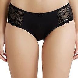 1814 Women's Full Coverage Soft Touch Microfiber Nylon Elastane Stretch Lace Styled Hipster with Stay Fresh Treatment-picture-9