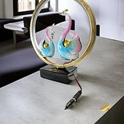 IRONCREST Swan Couple LED Table Lamp with Circular Frame | Modern Decorative Night Light for Bedroom, Living Room, Home Decor | Romantic Mood Light, Gift for Couples, Anniversary-image-11