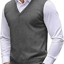 Men's & Boy's Sleeveless Front Open Cardigan Sweater Jacket – Dark Brown – Classic Winter Knitwear – Soft & Warm Fabric – Versatile Layering – Multiple (Pack of 1)-5