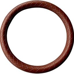 Vmack Leather Steering Wheel Cover - Small for Tata, Mahindra, Maruti, Bajaj, Toyota Models – Durable, Anti-Slip, Comfortable Grip (Brown, Small 37 Cm Diameter)-image-24