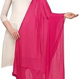 Solid Color Chiffon Dupatta For Girls And Women-picture-23