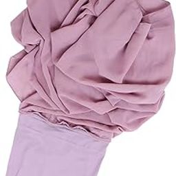 Chiffon Instant Hijab For Women Trendy For Ramadan Eid Gift Celebration Home Purple | Womens Accessories | Scarves & Wraps-image-3