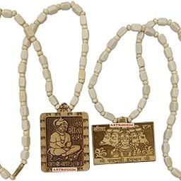 ASTRODIDI Jai Shri Bageshwar Dham and Panchmukhi Hanuman Ji Locket Tulsi Mala | Handmade Jai Sita Ram Original Tulasi Kanthi Mala for Man and Women (2 PCS COMBO)-image-0