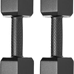 ARTINO 5Kg Pair Hexa PVC Dumbbells Set For Home Gym, Exercise & Fitness Dumbbell Fixed Weight Dumbbell (5kg X 2Pc) (BLACK)-13