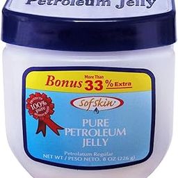 Sofskin (USA Brand) White Petroleum jelly IP - 226 gm. 100% Pure & Safe. No Smell. For Facial Pack, mixed with Milk or Coffee/Corn/Turmeric Powder Cracked Heels, Diaper Rash, Chapped Lips, Dry Skin, Psoriasis etc. (See Video at the end of Photos).-image-89