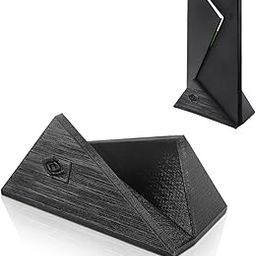 Splash N Color Vertical Stand Organizer Compatible with Nvidia Shield Android TV (2017 & 2019 Pro Models) - Jet Black with Logo & Lettering - Durable Composite Nvidia Shield TV Mount - Black-picture-20