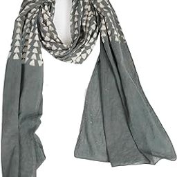 Stole/Scarf For Female Colour- Grey Soft Cotton Blend Ethnic Printed Pattern Scarves-15