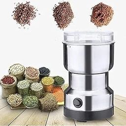 EcoMDeal Nima Stainless Steel Grinder Multipurpose Smash Machine Coffee Beans Electric Spices Grinder Household Electric Mini Mixer Grinder-image-43