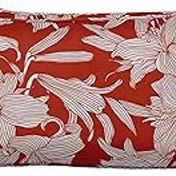 Indoor/Outdoor Polyester Fabric Lumbar Pillow Cover with Insert, All-Weather Waterproof Rectangular Cushion for Patio Furniture, 12 x 24 Set of 2 - Florals-22-image-49