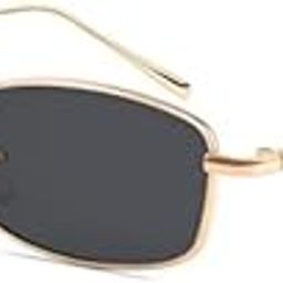 Vintage Small Rectangle Sunglasses Women Men Retro Trendy Square Metal Frame Sun Glasses E1048-image-23