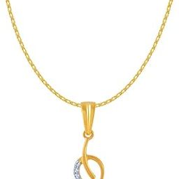 p.c. chandra jewellers 14k (585) Yellow Gold and Diamond Pendant for Women-picture-37