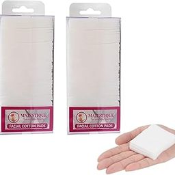 Majestique 250 Count Each - Facial Sponge Cotton Pads - Premium Square Cosmetic Cotton and Face Sponges for Cleansing, 100% Natural Cellulose Spa Sponge Perfect for Removing Dead Skin, Dirt, and Makeup (Pack of 2)-15
