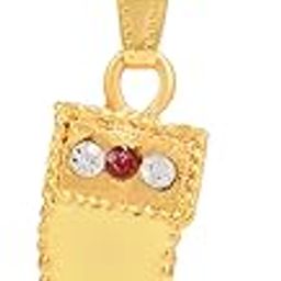 Gold Plated Brass CZ Studded White Imitation Faux Ivory White Elephant Tooth Fashion Chain Pendant For Men and Women-image-87