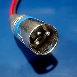 Battery Charging Charger Socket Round Male 3 Pin Common for Electric Scooter Metal Body with Wire-image-19