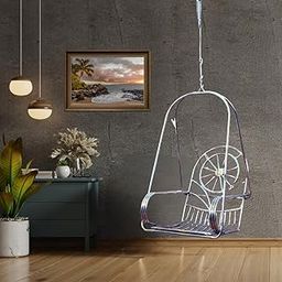 Vachheta Naresh Furniture Metal Premium Jhula; Adults & Kids Indoor/Outdoor Swing, Stainless Steel Swing Chair-image-22