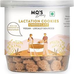 Mo's Cheesecake Lactation Cookies - 150g | Vegan | Healthy Snacks for New Mom's & Pregnant Women | Healthy Pregnancy Cookies | 100% Natural ingredients | Preservatives Free-image-3
