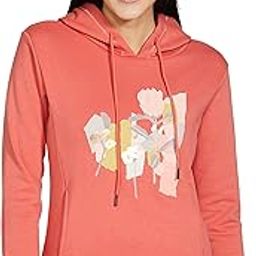 Printed Polyester Blend Hood Womens Sweatshirt-image-2