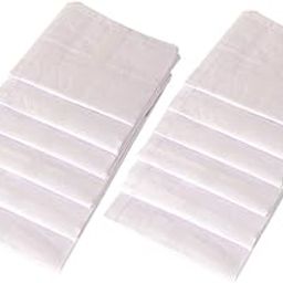 Men's 100% Cotton Formal Handkerchiefs (White_42CM X 42CM)-picture-10