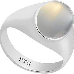 925 Sterling Silver Moonstone/Chandrakantmani 3.25 Ratti or 3 Cts to 10.25 Ratti or 9.35 Cts Natural Gemstone Bis Hallmark Ring for Men & Women-image-16