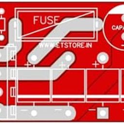 EMERGING TECHNOLOGIES 3pcs BRIDGE RECTIFIER PCB 1A TO 10A DIODE - Red - XY128 Connector - FR4 Material-16