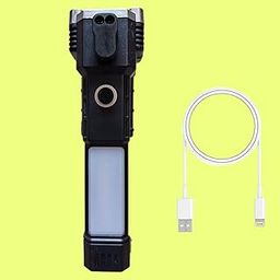 3W LED Most Powerful 300 Meter Long Range Heavy Duty Torch(Black)-image-70