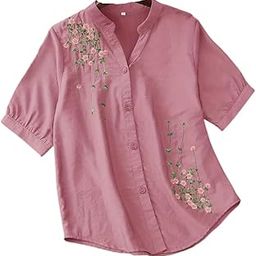 Shirts for Women – Korean Style Long Sleeve Oversized Button Down | Plus Size Workwear Top for Office & Casual Wear (L-98-101)-image-47