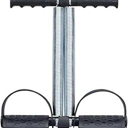 Double Spring Tummy Trimmer Exercise Equipment with Comfort Grip Handle, Black-image-101