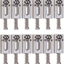 CALANDIS™ 12 Pieces Roller Saddle Bridge String Saddles for Electric Guitar Silver | Saddles | Guitar Parts | Parts & Accessories | Guitars & Basses-image-39