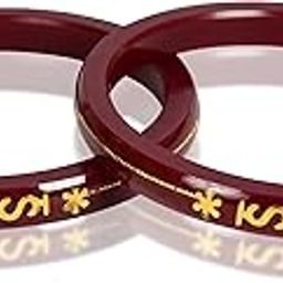 Trending Viral Gold Pola 22k Hallmark (916) Yellow Gold Handmade Pola Bangles/Wedding Chooda/Churas for Women with Purity Certificate (Set of 2pcs)-image-34